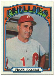 1972 Topps Baseball Cards      188     Frank Lucchesi MG